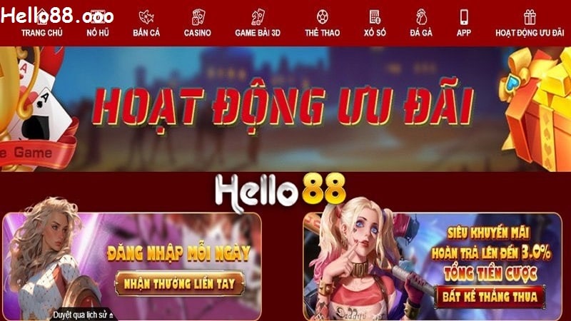 Cách tham gia nhận ưu đãi tại hello88